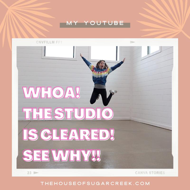 THE STUDIO IS BEING TRANSFORMED!!