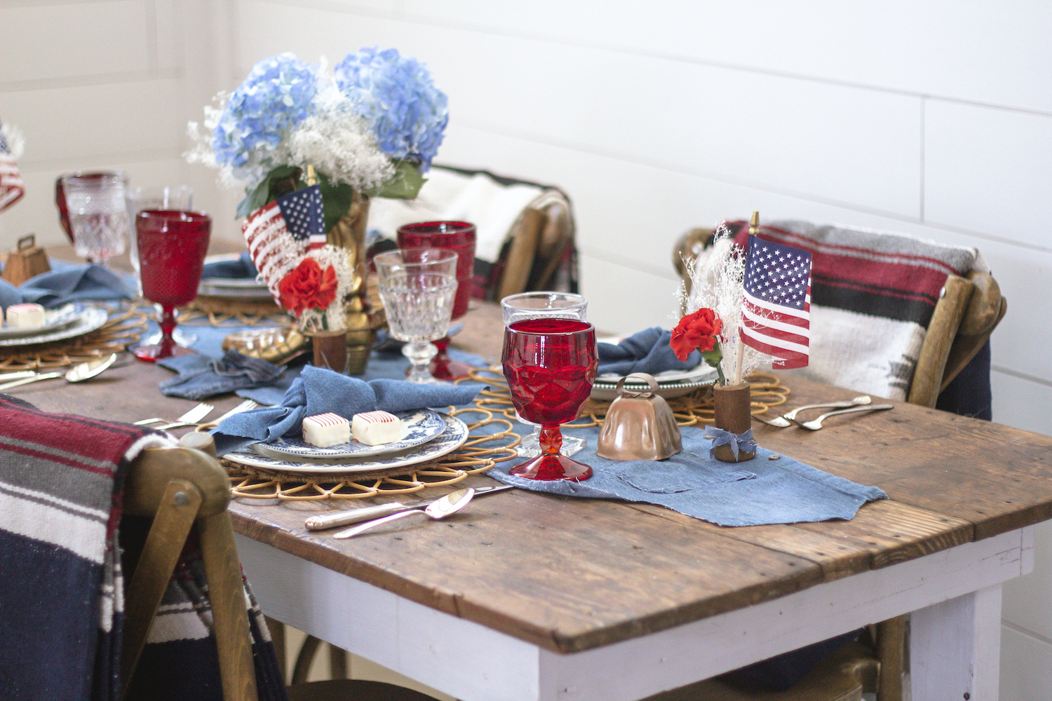 Western Inspired 4th of July Tablescape